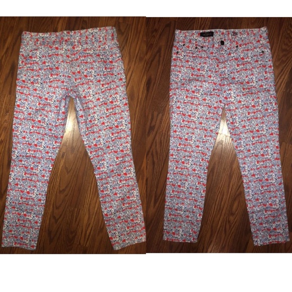 J.Crew Skinny Ankle Liberty Art Jeans - Picture 2 of 4